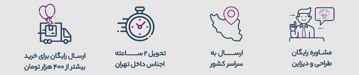 بادکنک و لوازم تم تولد نیوان هپی لند