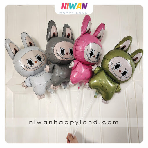 بادکنک فویلی لبوبو طوسی