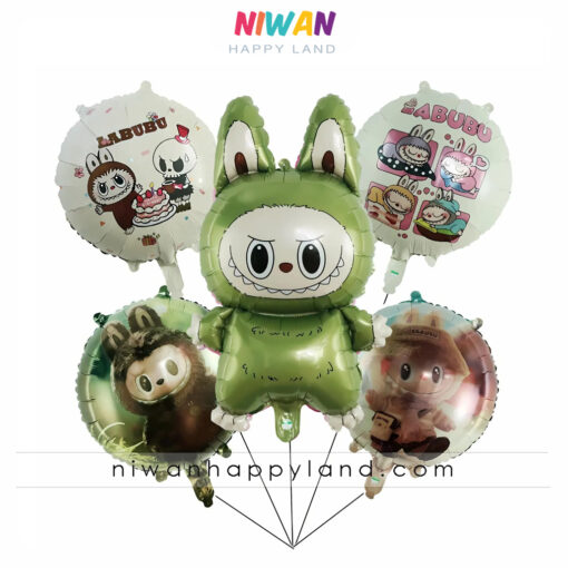 بادکنک فویلی لبوبو سبز