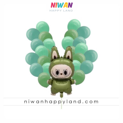 بادکنک فویلی لبوبو سبز