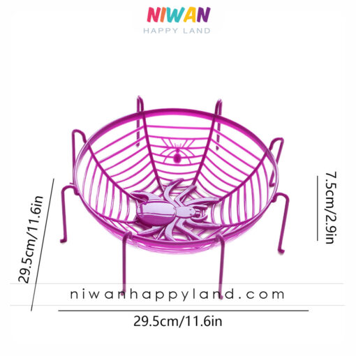 ظرف هالووین طرح عنکبوت