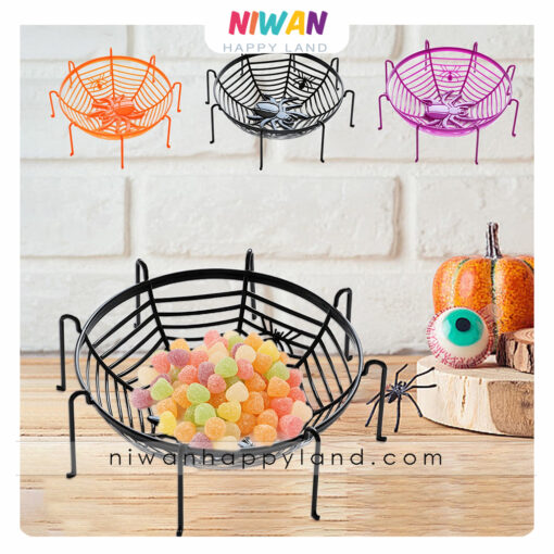 ظرف هالووین طرح عنکبوت