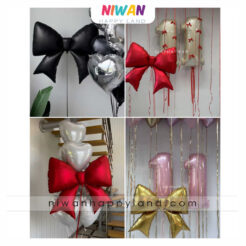 بادکنک فویلی پاپیون مشکی