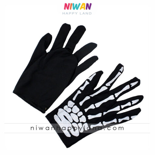 دستکش طرح اسکلت هالووین