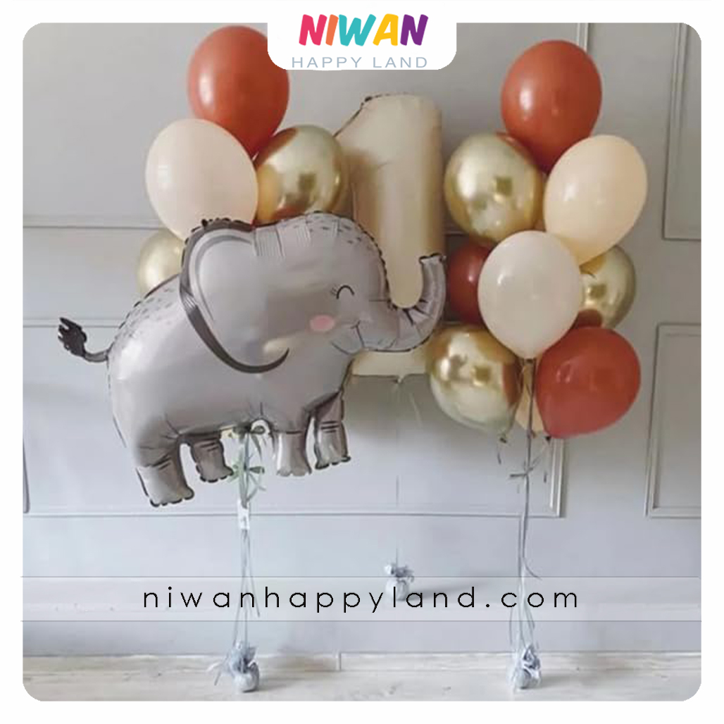 بادکنک فویلی فیل توسی 3 بادکنک فویلی فیل توسی