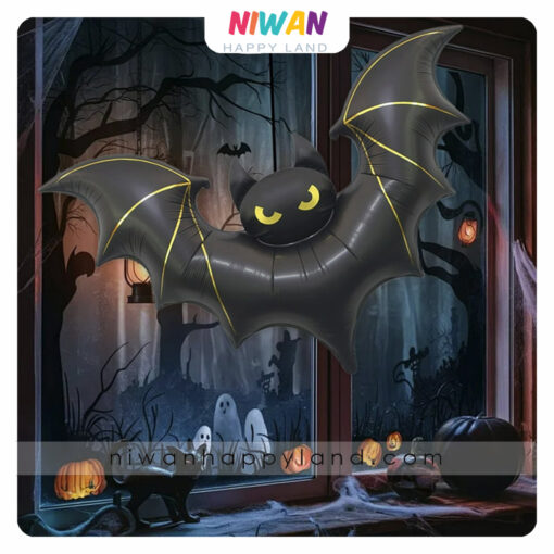 بادکنک فویلی خفاش هالووینی