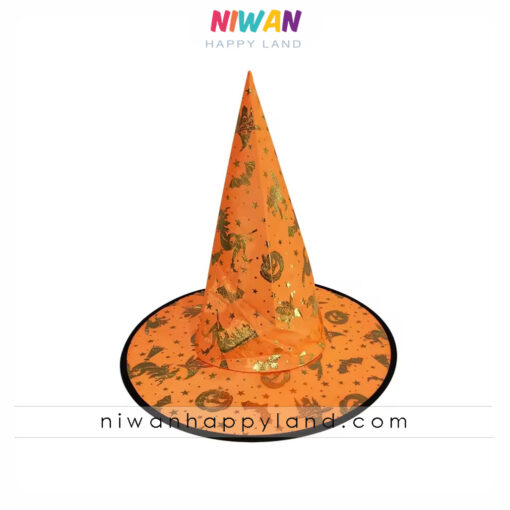 کلاه جادوگری نارنجی طلاکوب