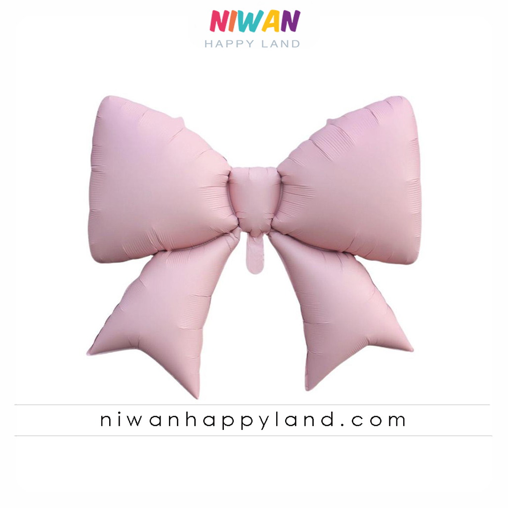 بادکنک فویلی پاپیون صورتی 1 بادکنک فویلی پاپیون صورتی