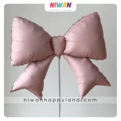 بادکنک فویلی پاپیون صورتی