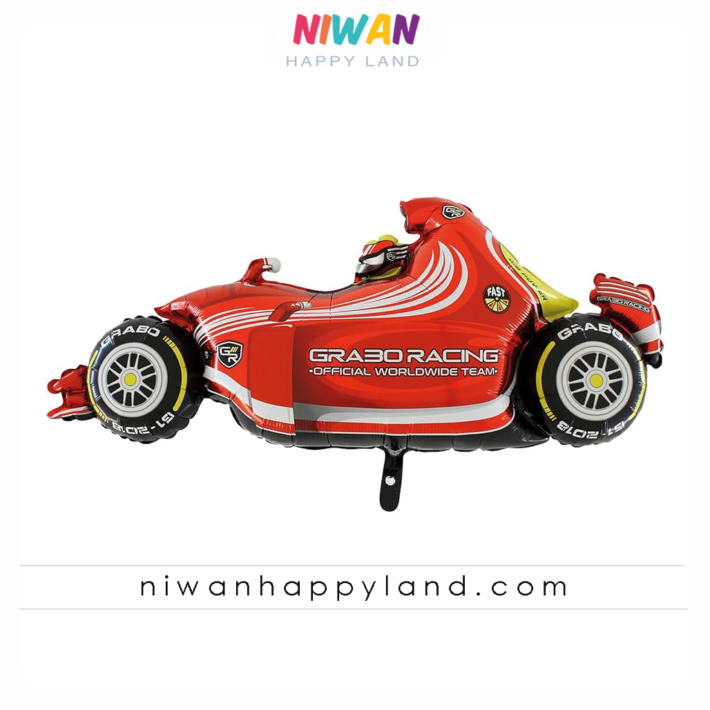 بادکنک فویلی ماشین مسابقه ای 1 بادکنک فویلی ماشین مسابقه ای