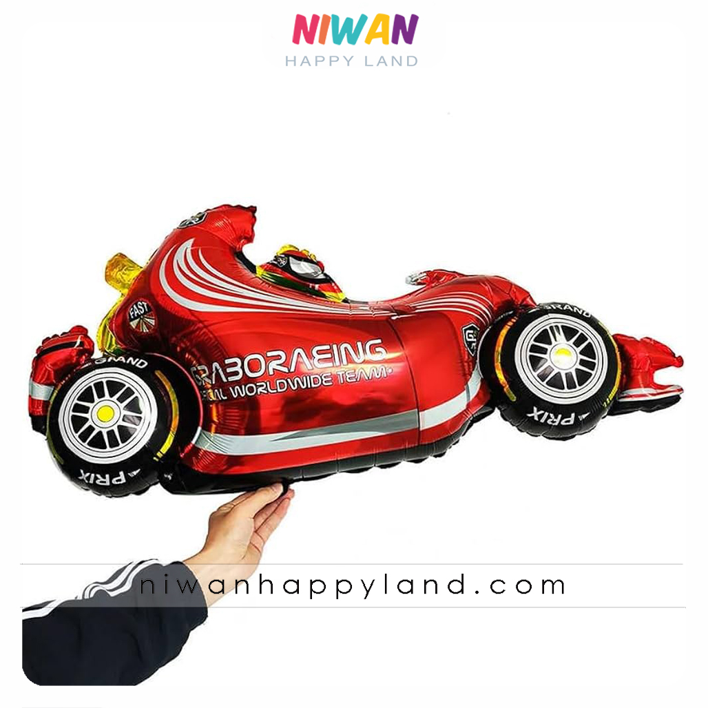 بادکنک فویلی ماشین مسابقه ای 2 بادکنک فویلی ماشین مسابقه ای