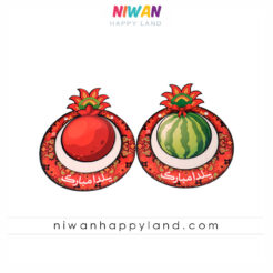 ریسه هندوانه و انار یلدا