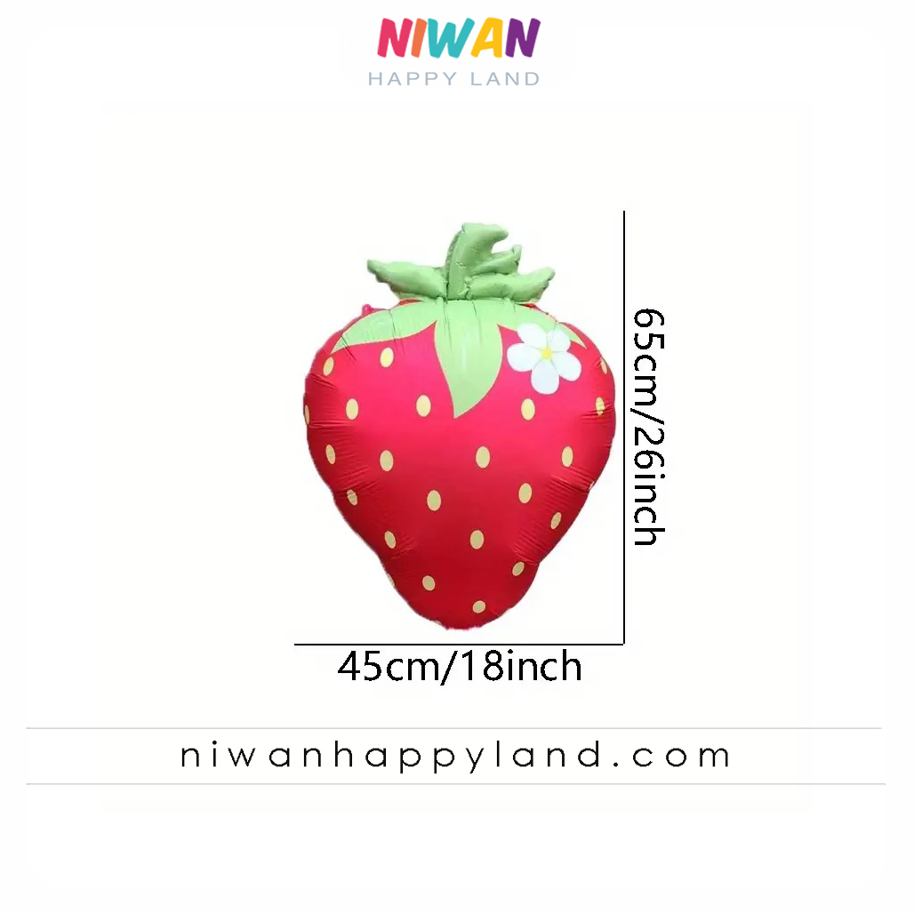 بادکنک فویلی توت فرنگی 2 بادکنک فویلی توت فرنگی