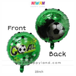 بادکنک فویلی توپ فوتبال سبز