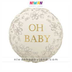 بادکنک فویلی گرد OH BABY